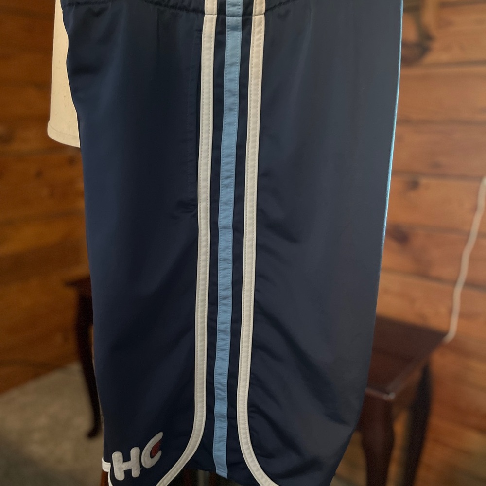 Hollister XL Navy Shorts with Light Blue Trim